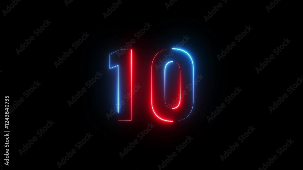 Neon Countdown Timer. Neon Countdown Timer.