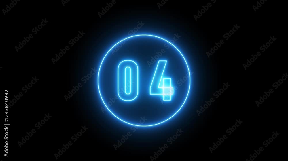 Neon Countdown Timer. Neon Countdown Timer.