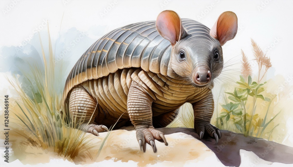 Fototapeta premium Niedliches Gürteltier