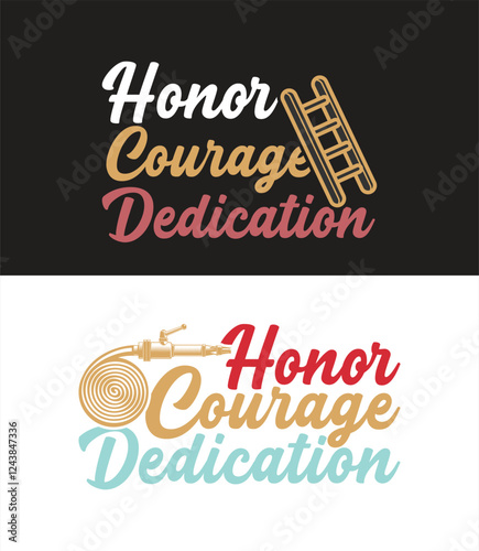 Firefighter Pride, Firefighter Typography T-shirt design bundle. SVG design. Honor the bravery of firefighters with this bold t-shirt design, perfect for first responders and fire heroes.