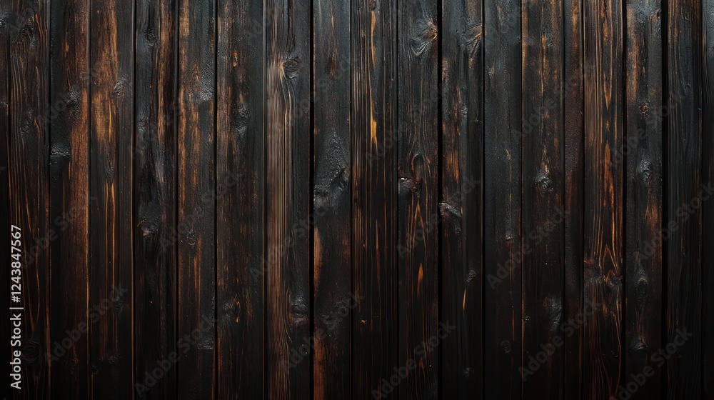 Dark wood plank texture background, vertical, rustic, outdoors Dark wood plank texture background, vertical, rustic, outdoors