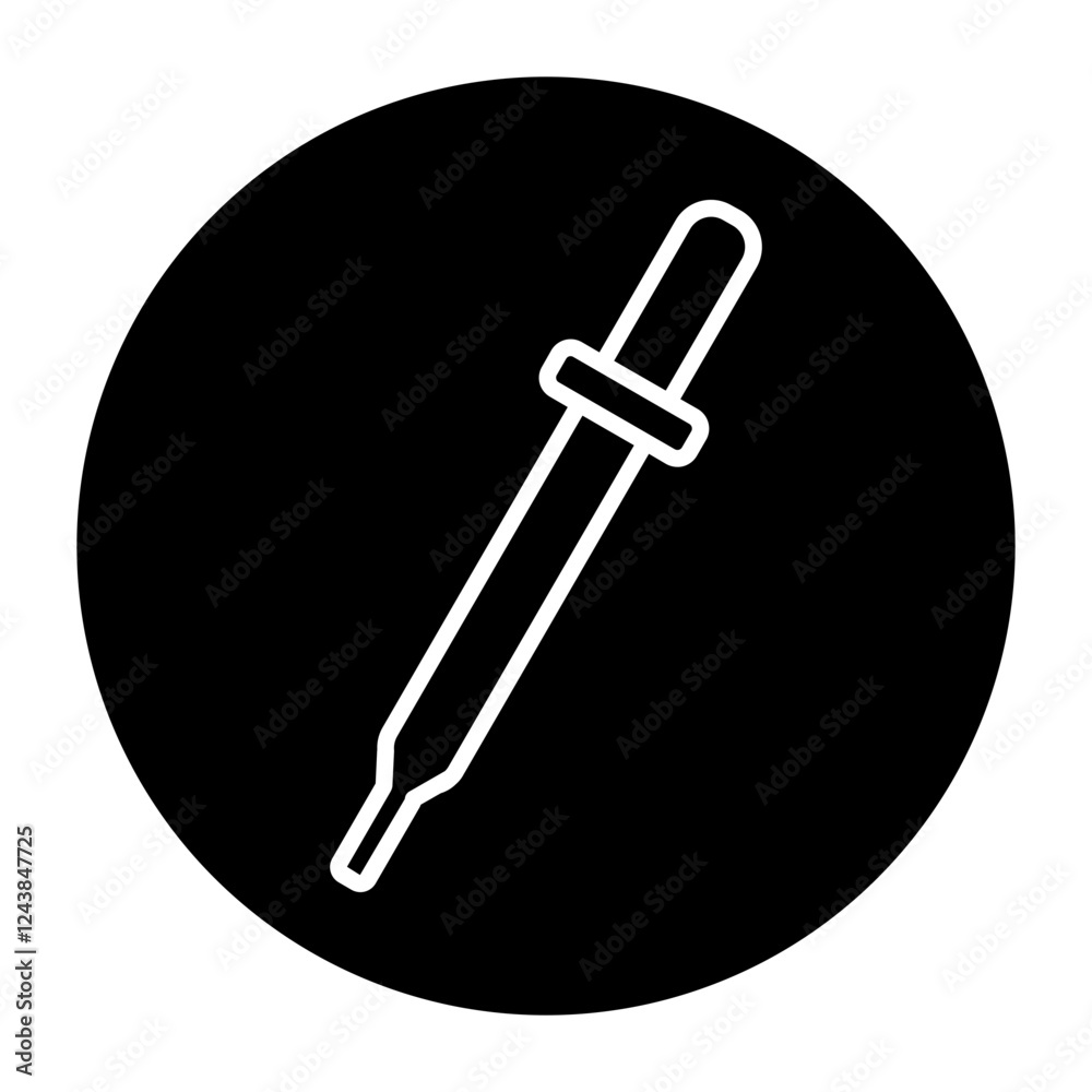 dropper pipet cyrcular glyph icon dropper pipet cyrcular glyph icon
