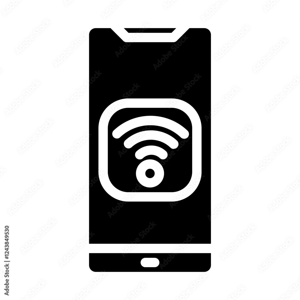 free wifi solid icon free wifi solid icon