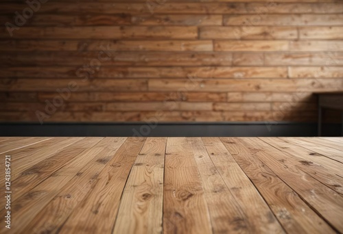 Wooden plank background in unpopulated classroom, school, board, empty, plank