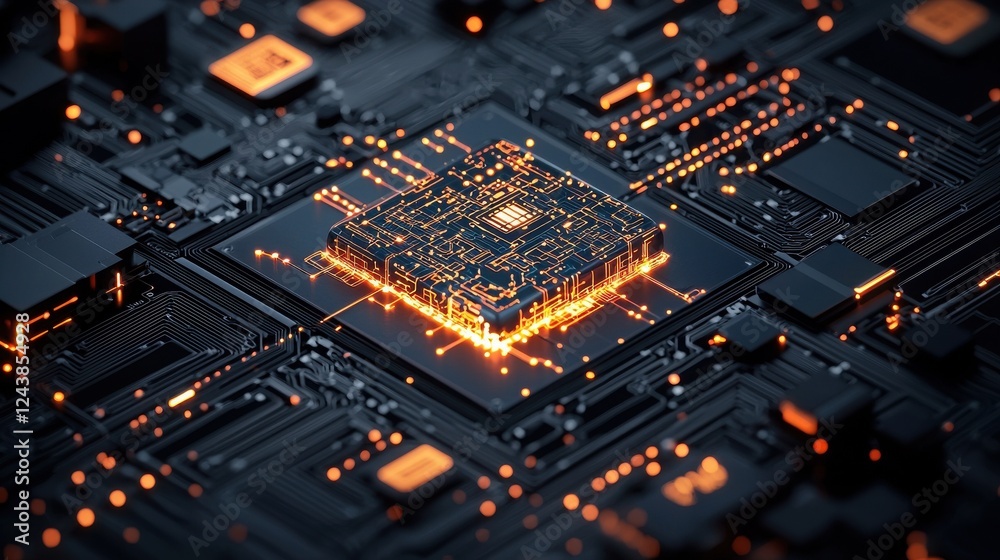 Obraz premium Integrating ai applications with machine learning ideas