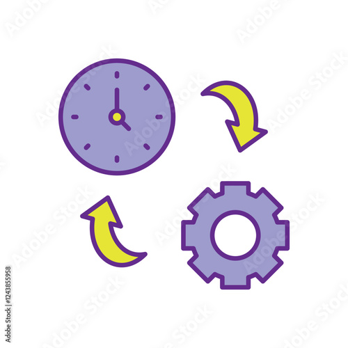 Productivity  icon vector stock illustration