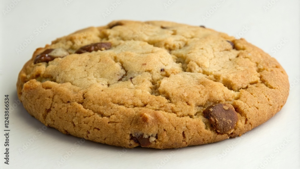 Warm cookie with golden brown edges and soft, chewy center, baked delight, home baked, hot from oven, tasty indulgence, fresh baked goods Warm cookie with golden brown edges and soft, chewy center, baked delight, home baked, hot from oven, tasty indulgence, fresh baked goods