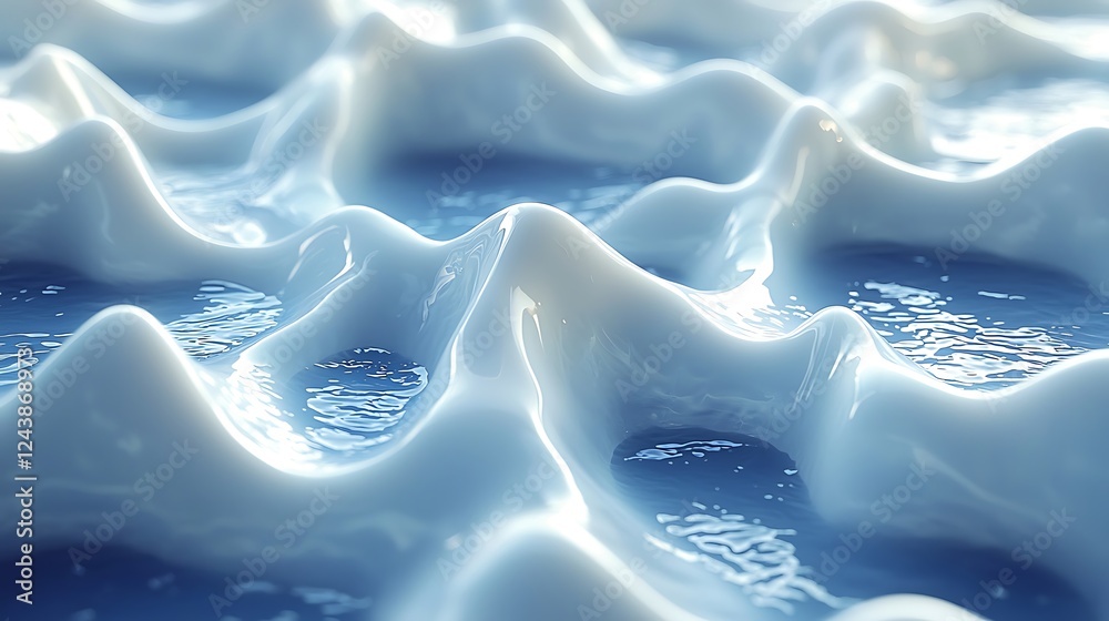 Abstract blue and white liquid texture background Abstract blue and white liquid texture background