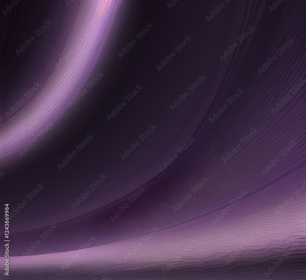 Naklejka premium Violet design art of abstract illusion of spiral with geometric shapes of pink and violet lines.Radial motion blur background.Long time exposure.Concept of cyber highway,hyperspace.generative ai