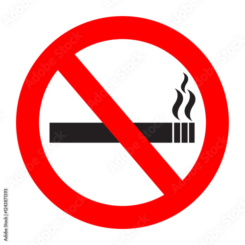No smoking sign no smoking zone. smoking icon vector or logo illustration outline smoking zone and no smoking sign