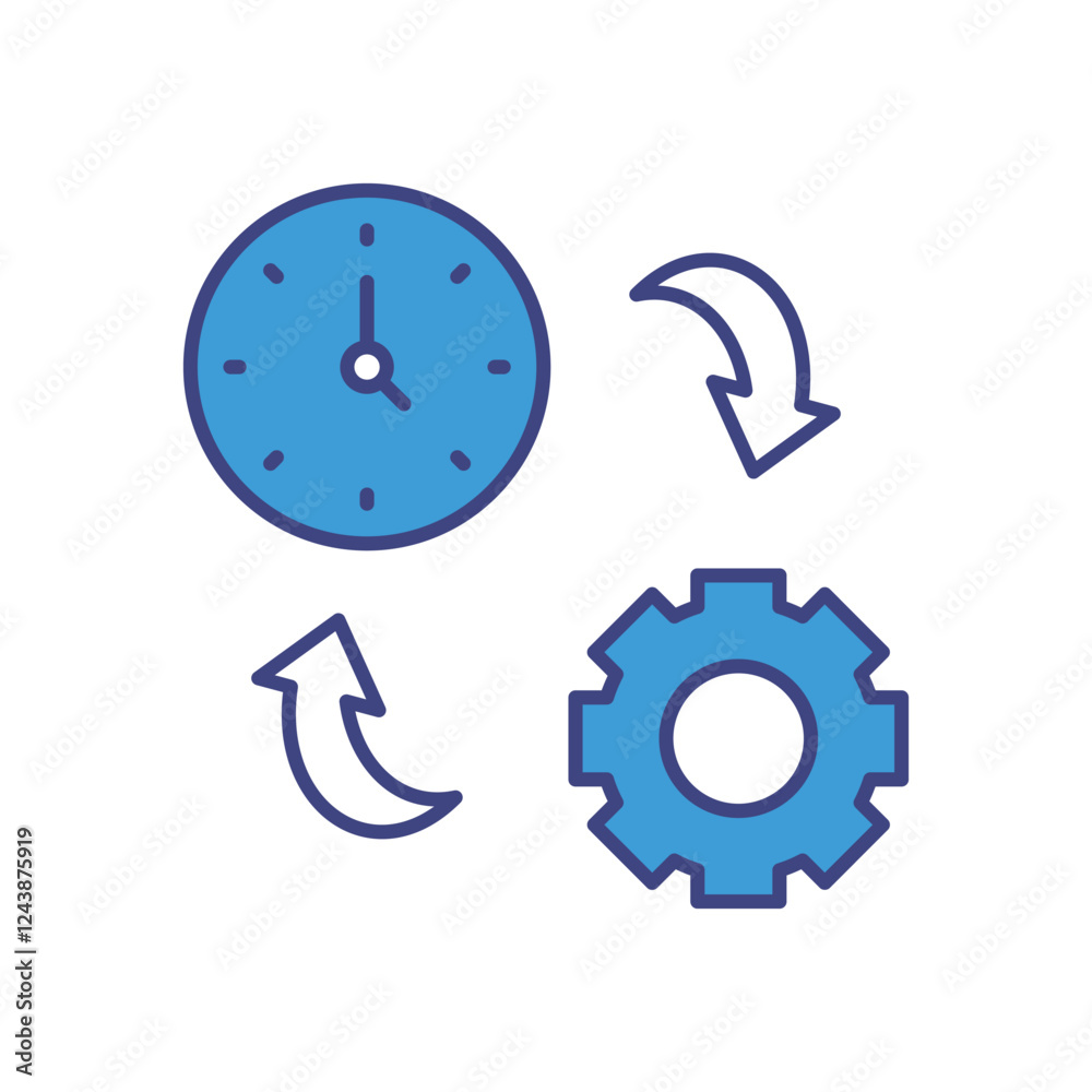 Productivity icon vector stock illustration Productivity icon vector stock illustration
