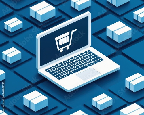 e-commerce logistics delivery integration. Interactive integration tool connecting API-enabled e-commerce platforms to logistics providers for automated shipping processes photo