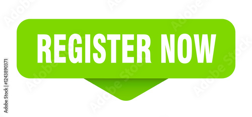 register now sticker. register now sign on transparent background