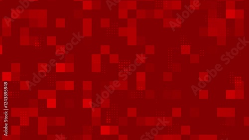 Digital Technology Animation. Looping Square Pattern Background.