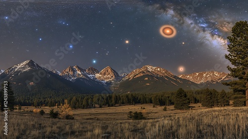 Stunning Celestial Alignment in the Universe photo