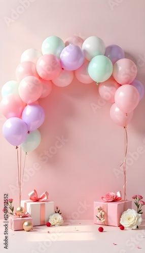 birthday gifts with balloons
