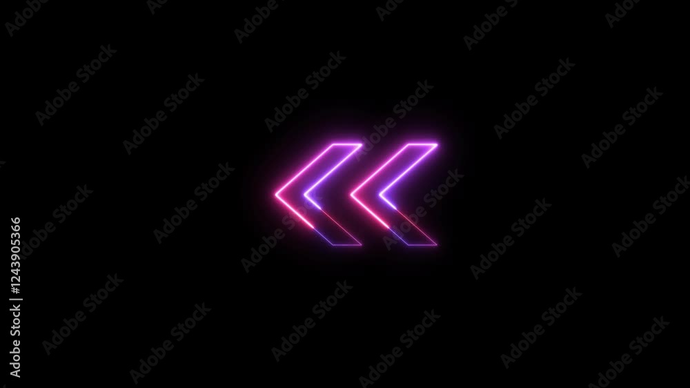 Glowing Neon Arrow Loading Bar. Glowing Neon Arrow Loading Bar.