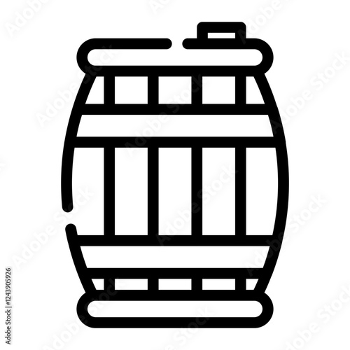 barrel cut line icon