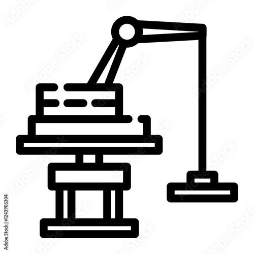 Reach Stacker cut line icon