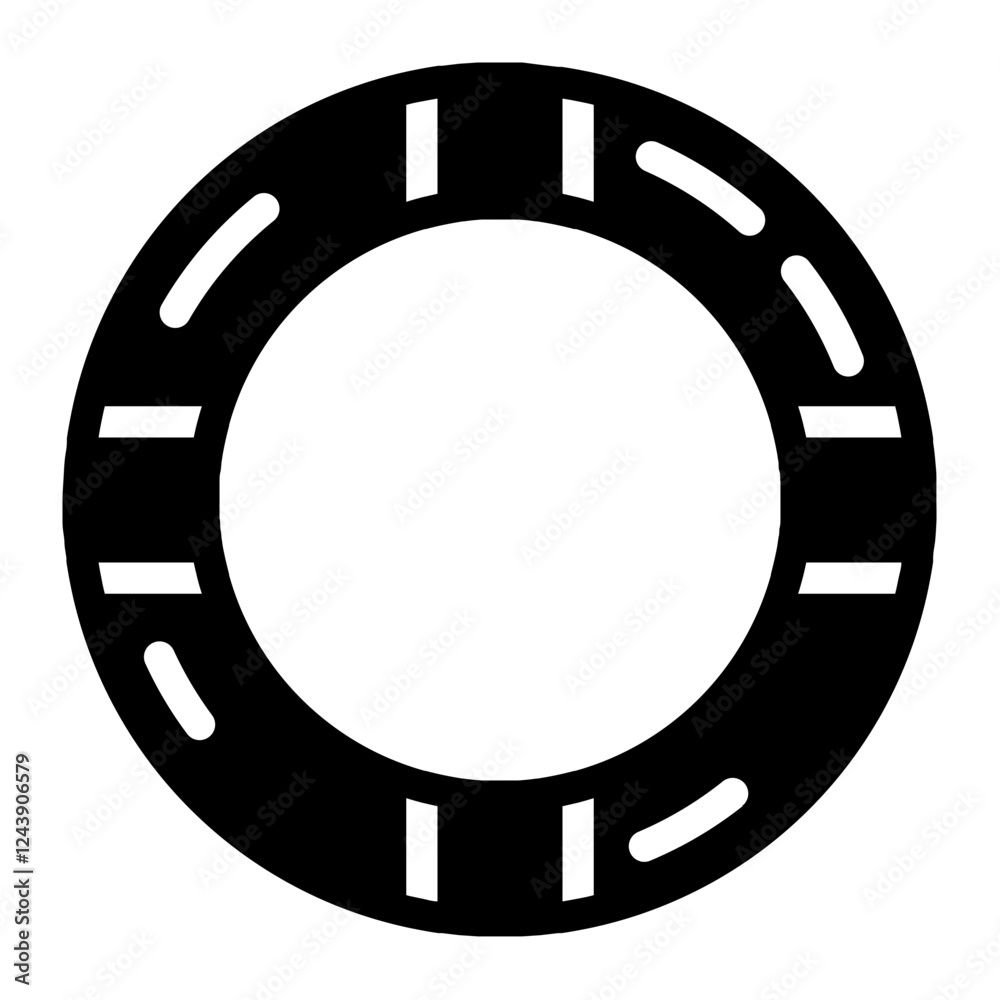 float tire glyph icon float tire glyph icon
