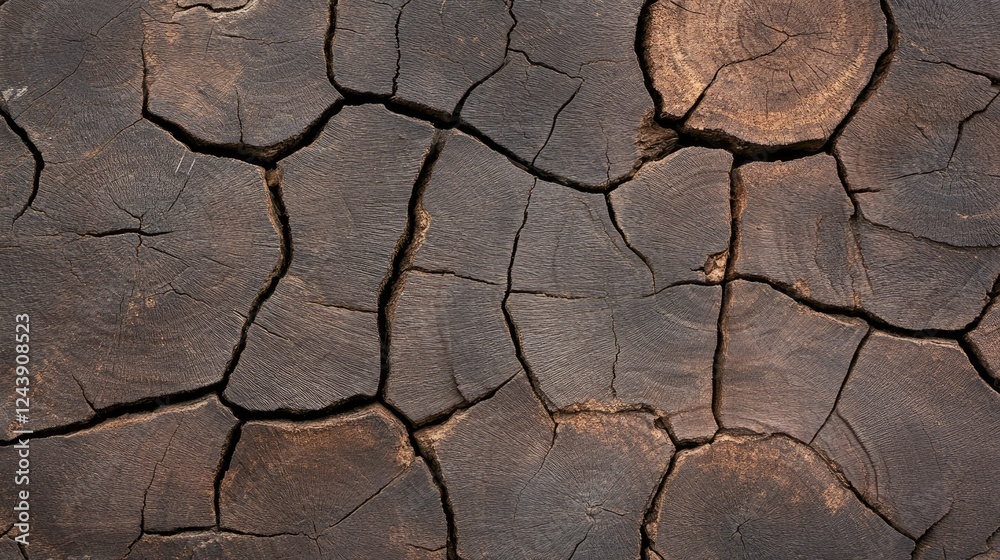 Textured close-up of cracked wooden surface showcasing natural patterns and earthy tones in a rustic setting during daylight Textured close-up of cracked wooden surface showcasing natural patterns and earthy tones in a rustic setting during daylight