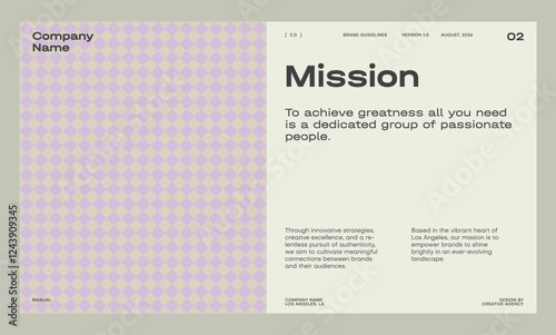 Brand identity guideline template to create visual identity of your company.