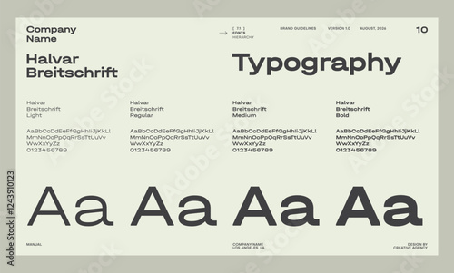 Brand identity guideline template to create visual identity of your company.