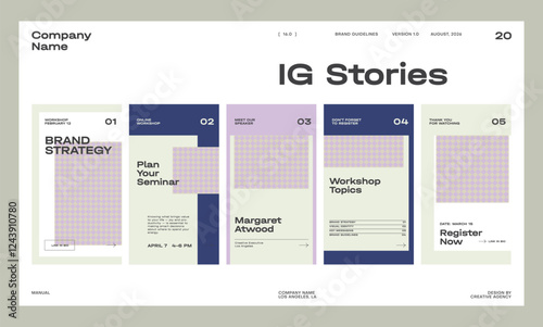 Brand identity guideline template to create visual identity of your company.