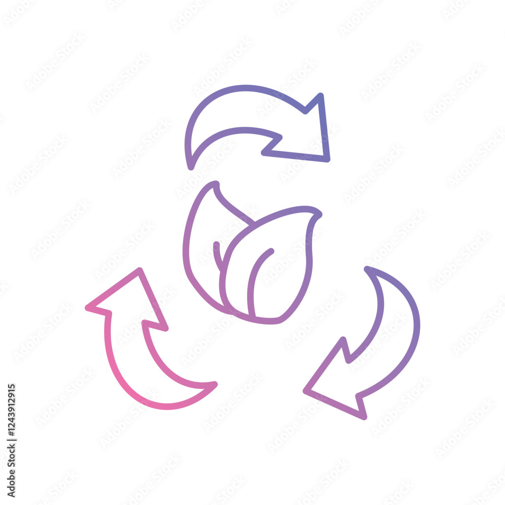 Renewable Materials icon vector stock illustration Renewable Materials icon vector stock illustration