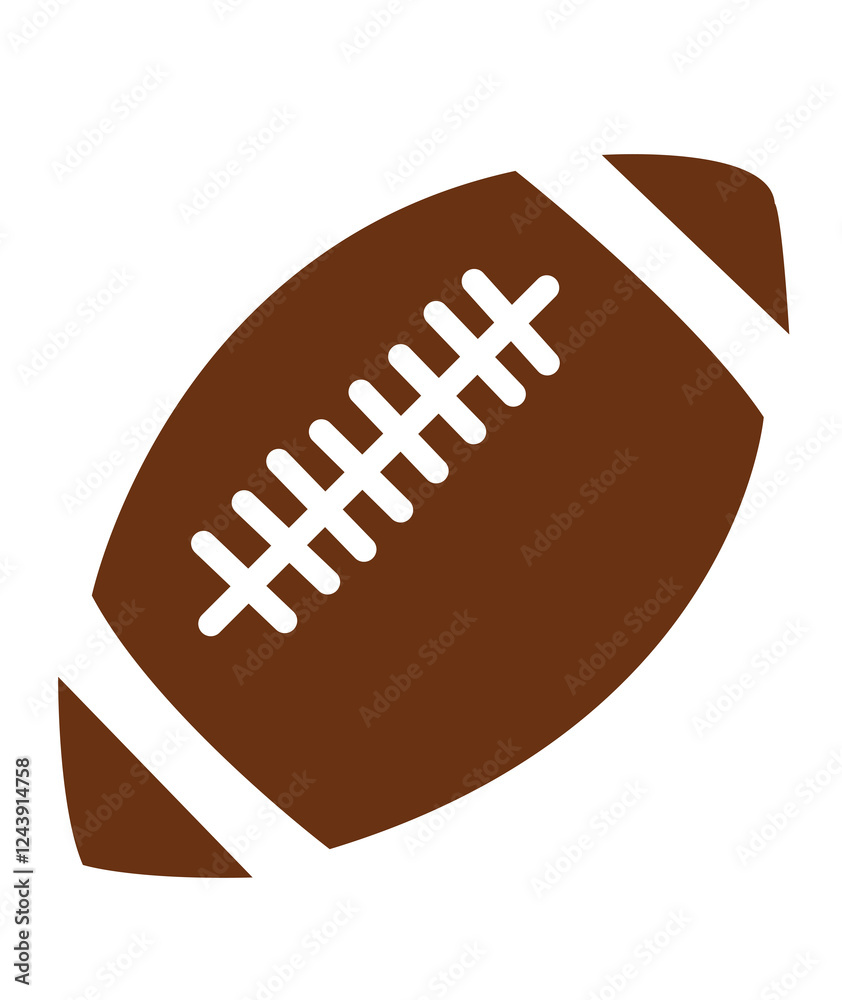 Football clip art design on plain white transparent isolated background for card, shirt, hoodie, sweatshirt, apparel, card, tag, mug, icon, poster or badge, tailgates and touchdowns Football clip art design on plain white transparent isolated background for card, shirt, hoodie, sweatshirt, apparel, card, tag, mug, icon, poster or badge, tailgates and touchdowns