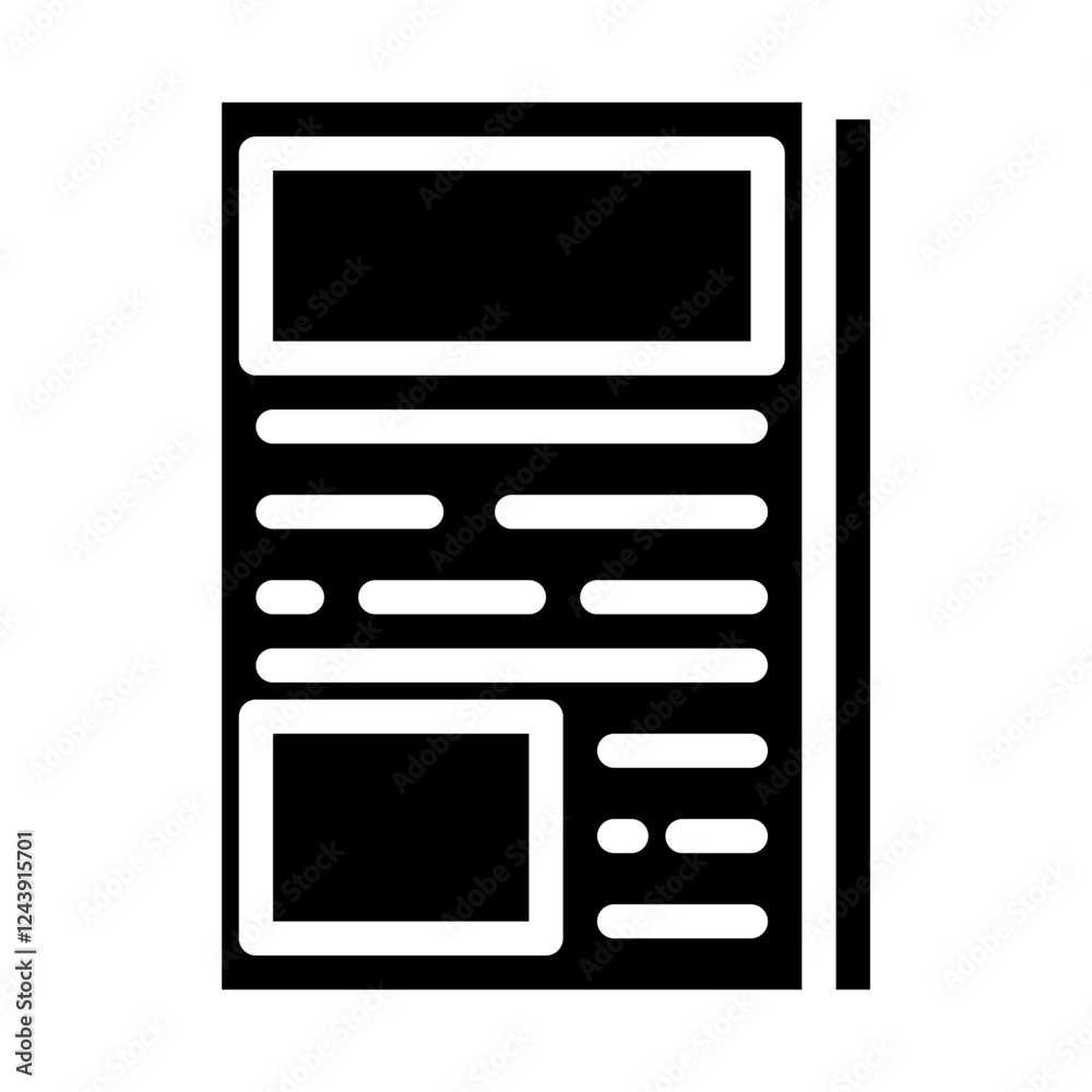 news writing solid icon news writing solid icon