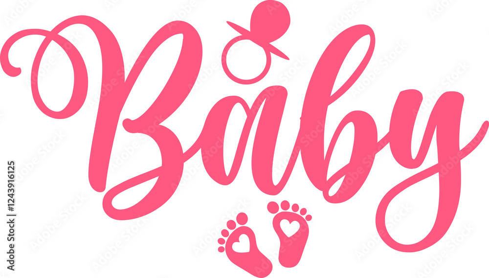Baby typography design on plain white transparent isolated background for card, shirt, hoodie, sweatshirt, apparel, tag, mug, icon, poster or badge Baby typography design on plain white transparent isolated background for card, shirt, hoodie, sweatshirt, apparel, tag, mug, icon, poster or badge