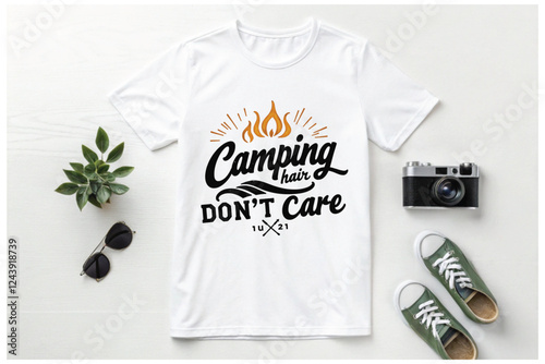Camping t-shirt design Outdoors, Nature, Wilderness, Campfire