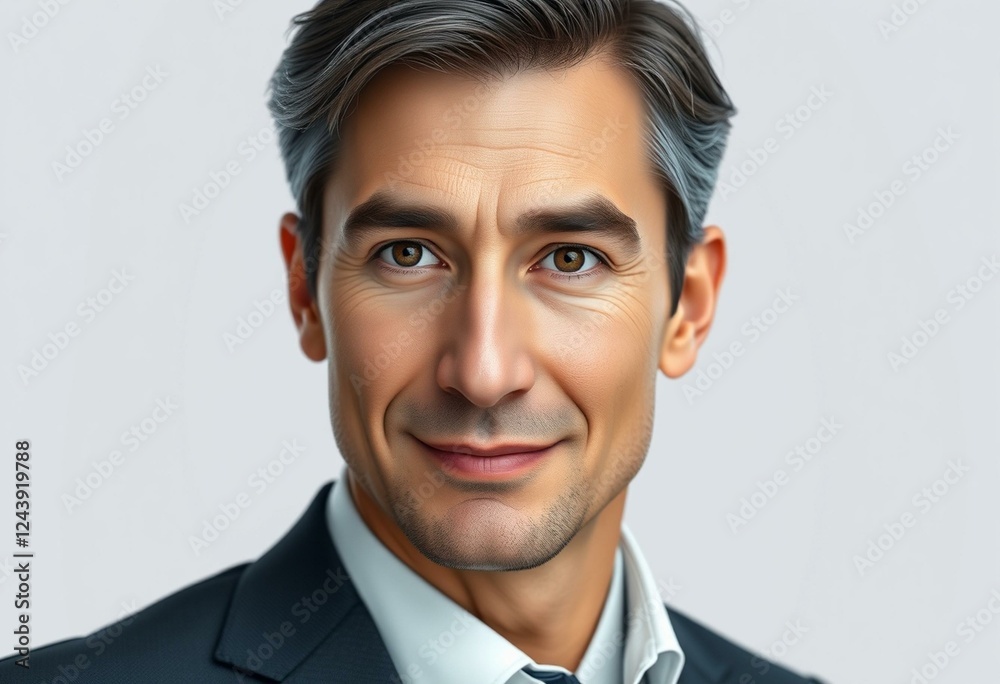 Male portrait with formal attire and soft lighting Male portrait with formal attire and soft lighting