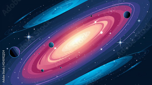 spaceship and space