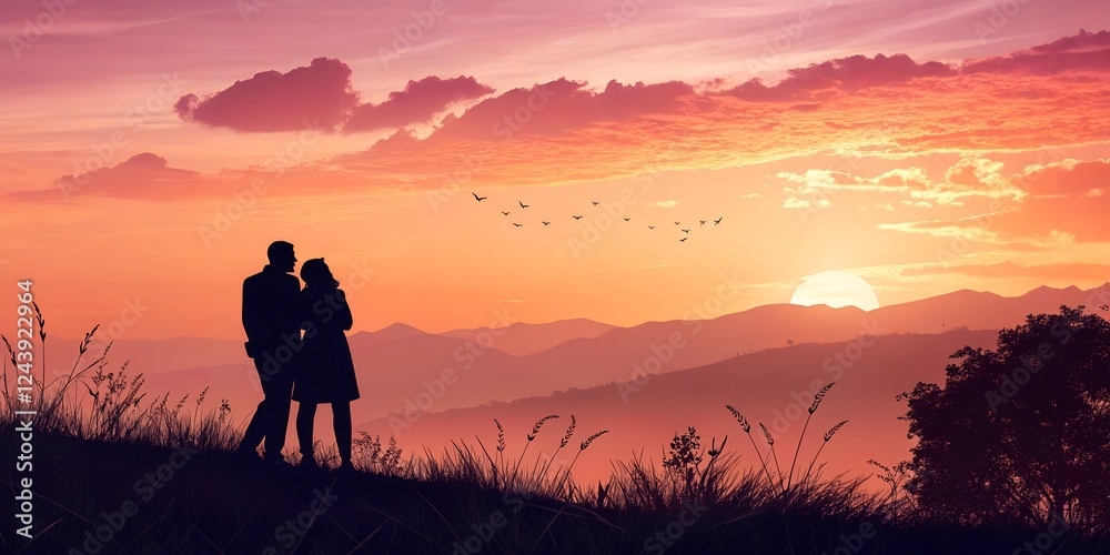 Fototapeta premium Sunset Romance