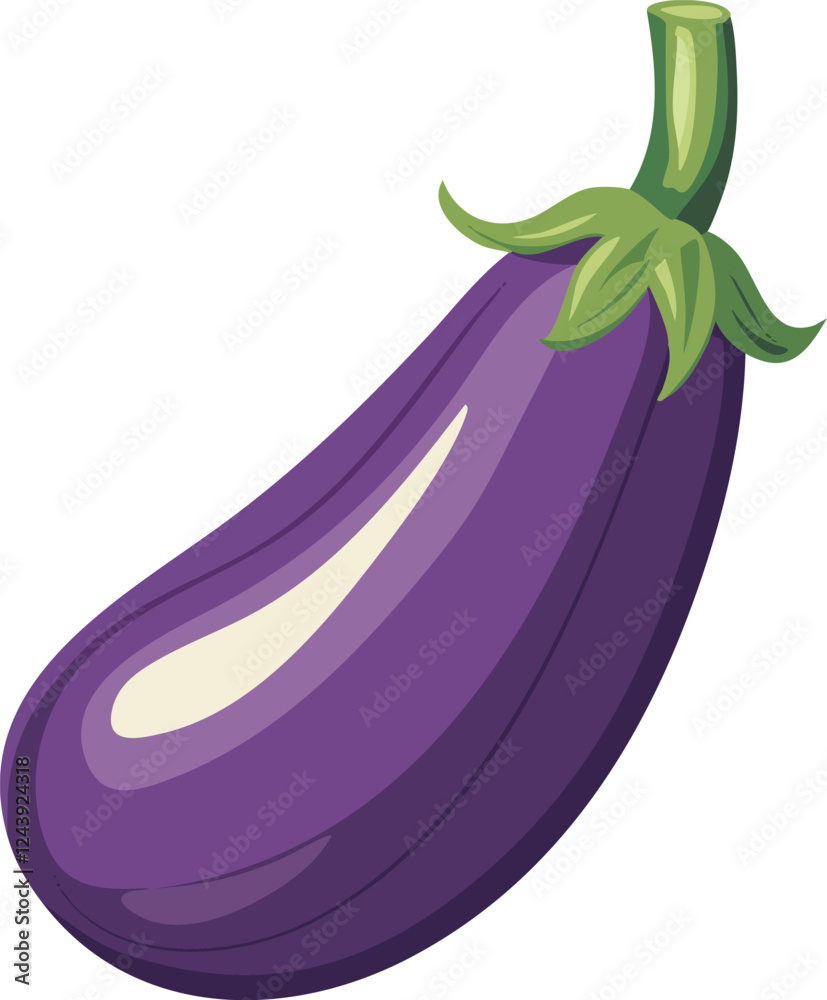isolated vector illustration of eggplant isolated vector illustration of eggplant