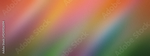 Obraz na płótnie blurred, abstract rainbow gradient, with colors transitioning smoothly from one to another, noise effect w salonie