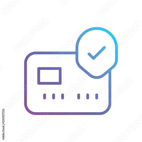 Secure Card vector icon