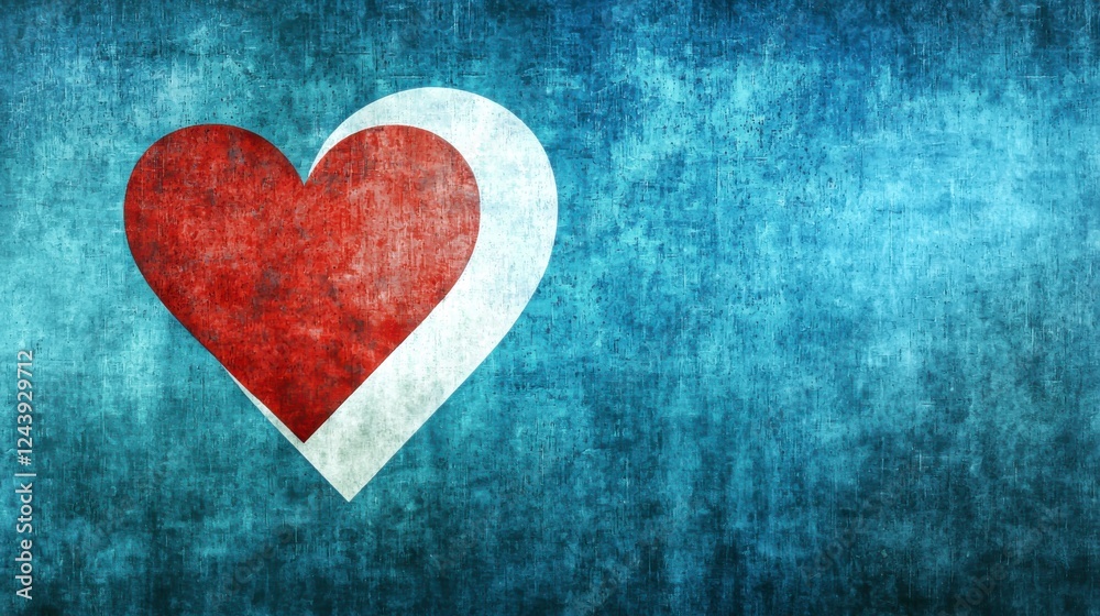 Grunge Heart: A Symbol of Love and Resilience in a Textured and Abstract Style Grunge Heart: A Symbol of Love and Resilience in a Textured and Abstract Style