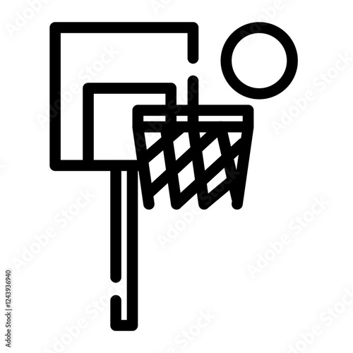 basketball cut line icon