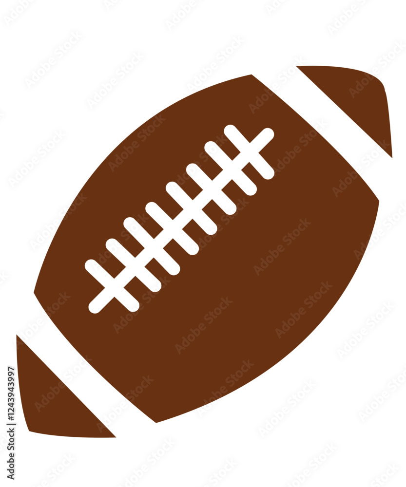 Football clip art design on plain white transparent isolated background for card, shirt, hoodie, sweatshirt, apparel, card, tag, mug, icon, poster or badge, tailgates and touchdowns Football clip art design on plain white transparent isolated background for card, shirt, hoodie, sweatshirt, apparel, card, tag, mug, icon, poster or badge, tailgates and touchdowns