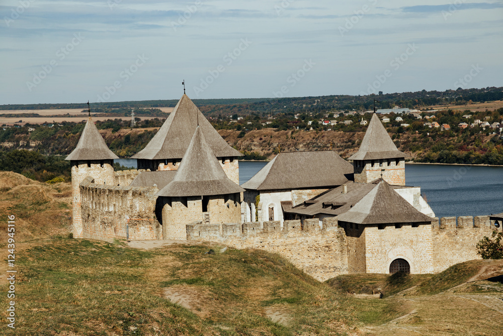 Khotsia fortress Ukraine, ancient fortress, ancient castle, historical monument, beautiful landscape
Khotsia fortress Ukraine, ancient fortress, ancient castle, historical monument, beautiful landscape
