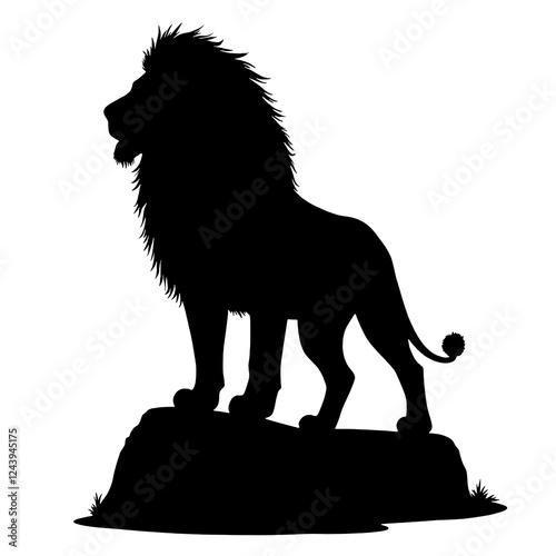 Lion Silhouette | Lion Illustration | Lion Drawing
