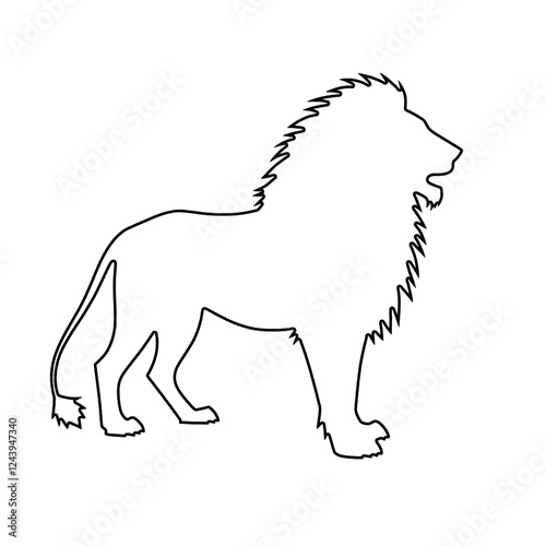 Lion Outline | Lion Illustration | Lion Drawing