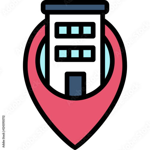 pin hotel icon
