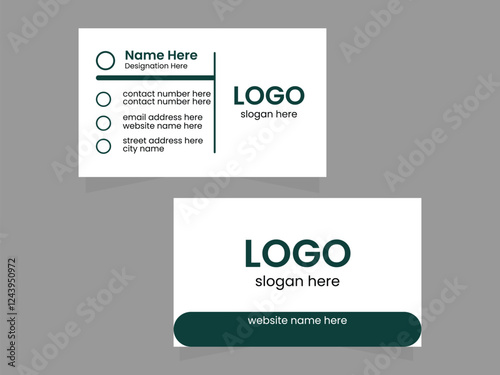 web design template, Business Card Design mockup