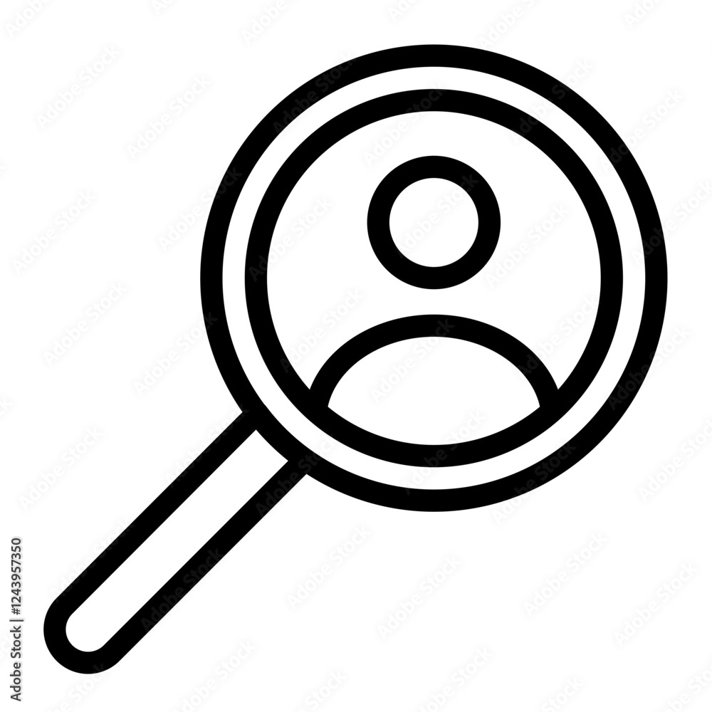 looking for employees line icon looking for employees line icon
