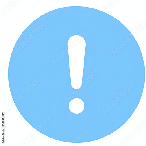 blue exclamation mark icon