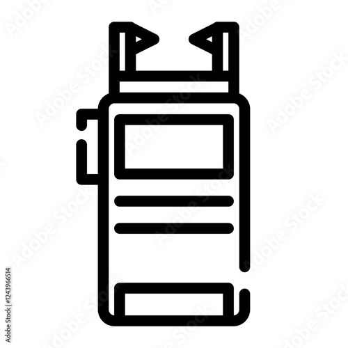 stun gun cut line icon